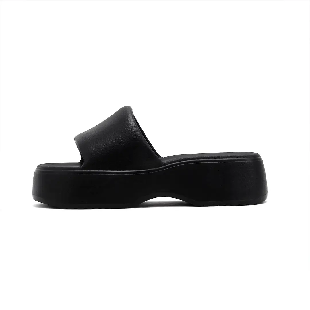 Women's thick-soled slip-on slippers, European and American fashionable outdoor soft-soled EVA slippers, half slippers, shoes industry - Image 9