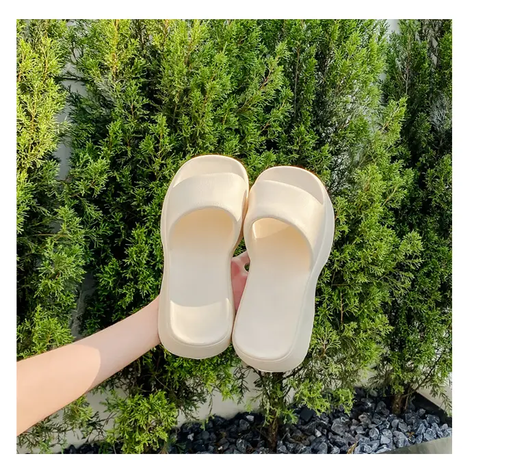 Women's thick-soled slip-on slippers, European and American fashionable outdoor soft-soled EVA slippers, half slippers, shoes industry — feature 27