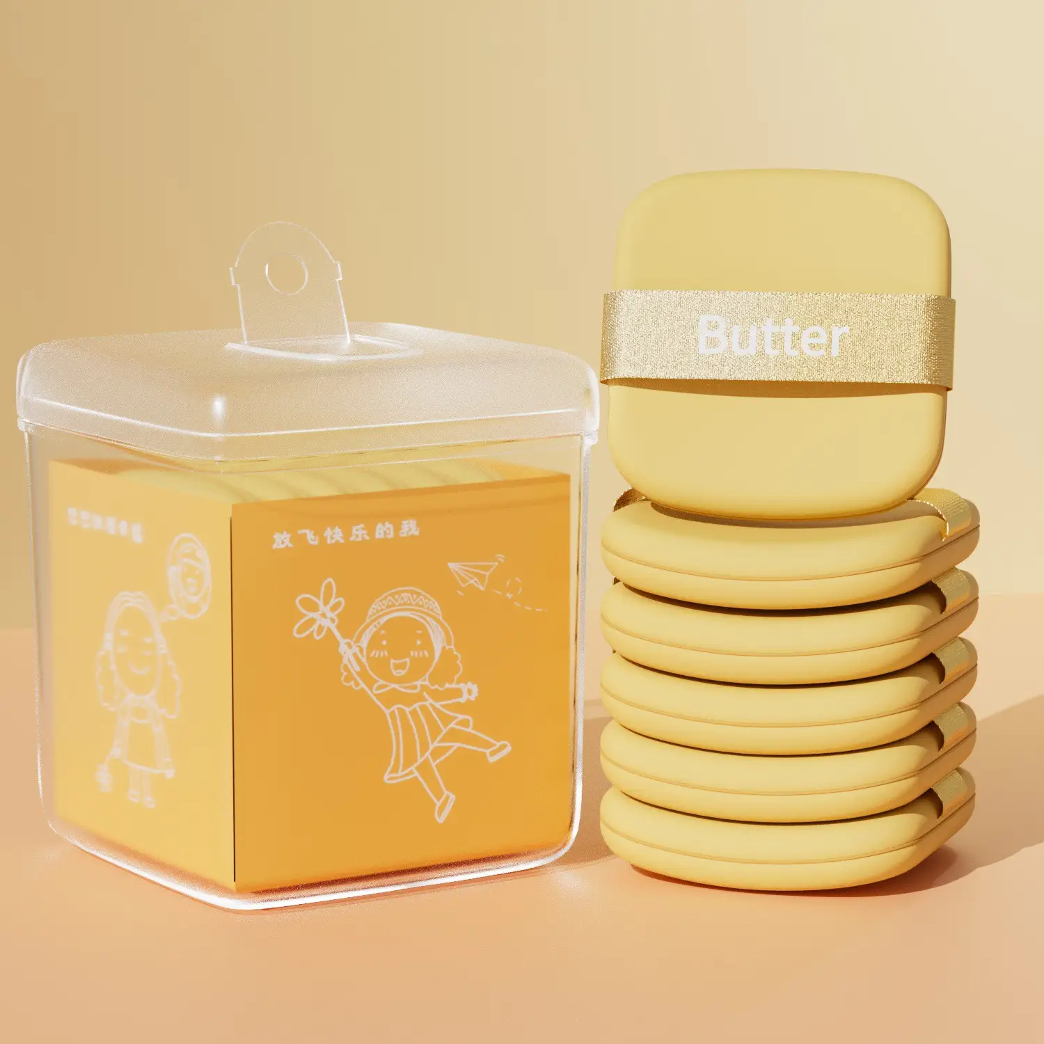 Double-Sided Butter Cake Puff for Makeup & Beauty - Image 5