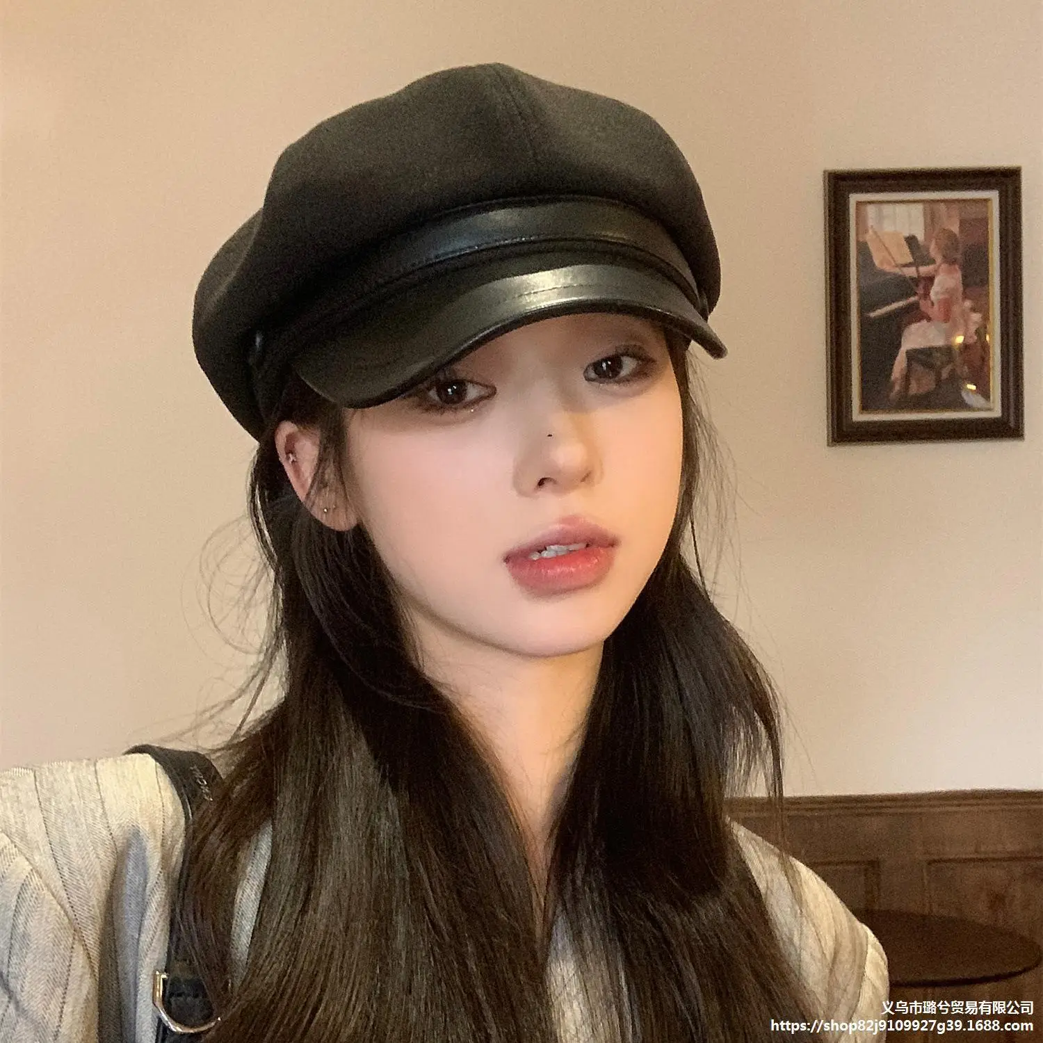 New 2023 Woolen Octagonal Hat for Women - Image 5