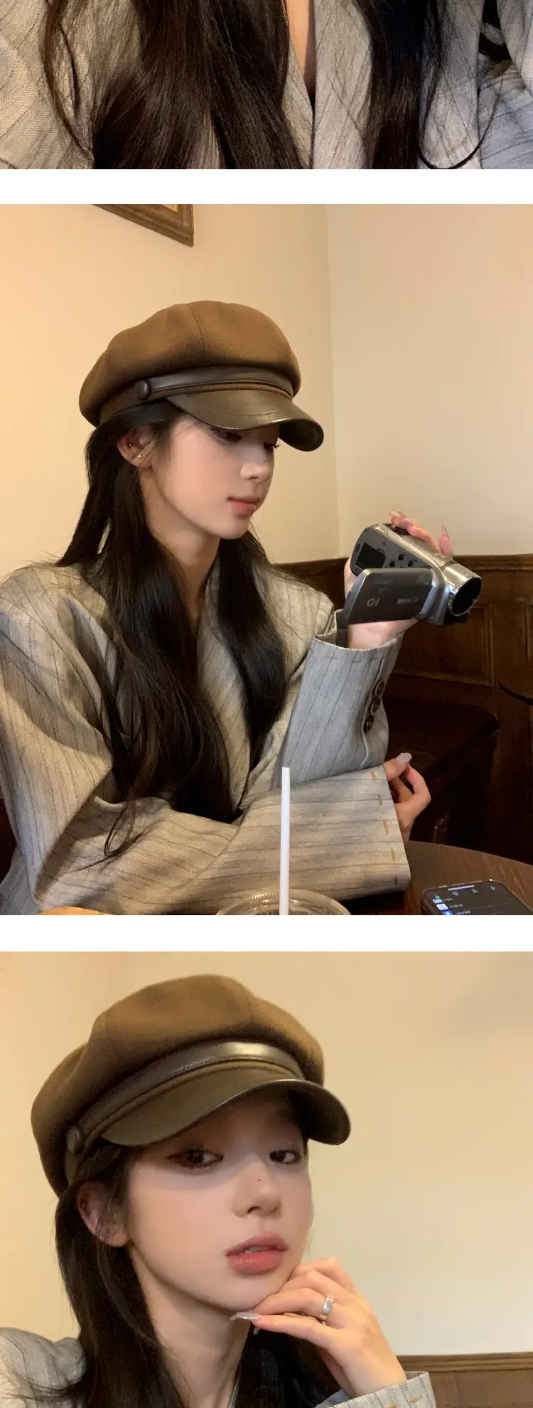 New 2023 Woolen Octagonal Hat for Women — feature 1