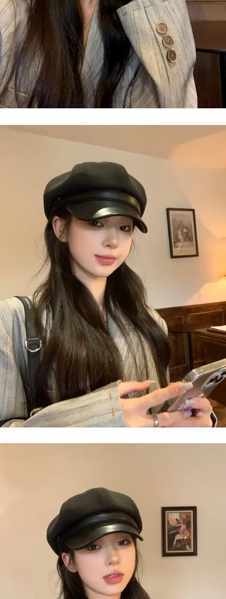 New 2023 Woolen Octagonal Hat for Women — feature 2