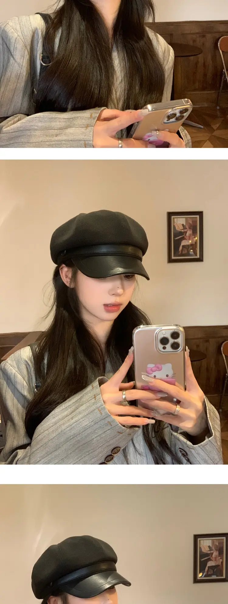 New 2023 Woolen Octagonal Hat for Women — feature 3