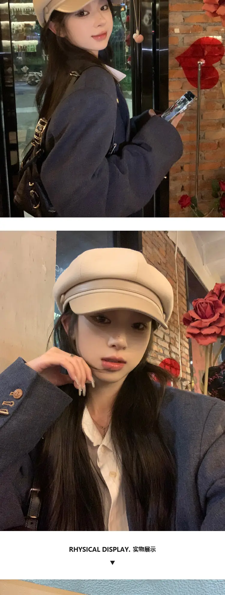 New 2023 Woolen Octagonal Hat for Women — feature 5