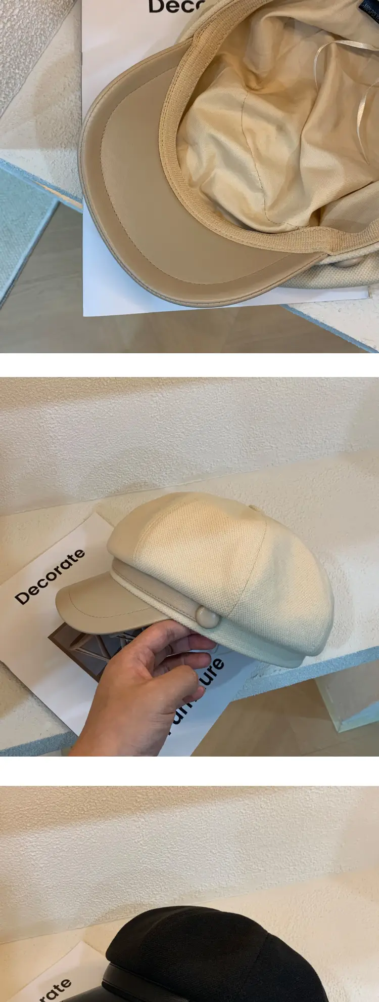 New 2023 Woolen Octagonal Hat for Women — feature 8