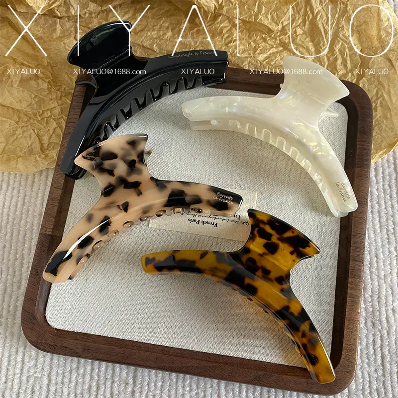 New Style Women's Leopard Print French Hairpin Gripper - Image 7
