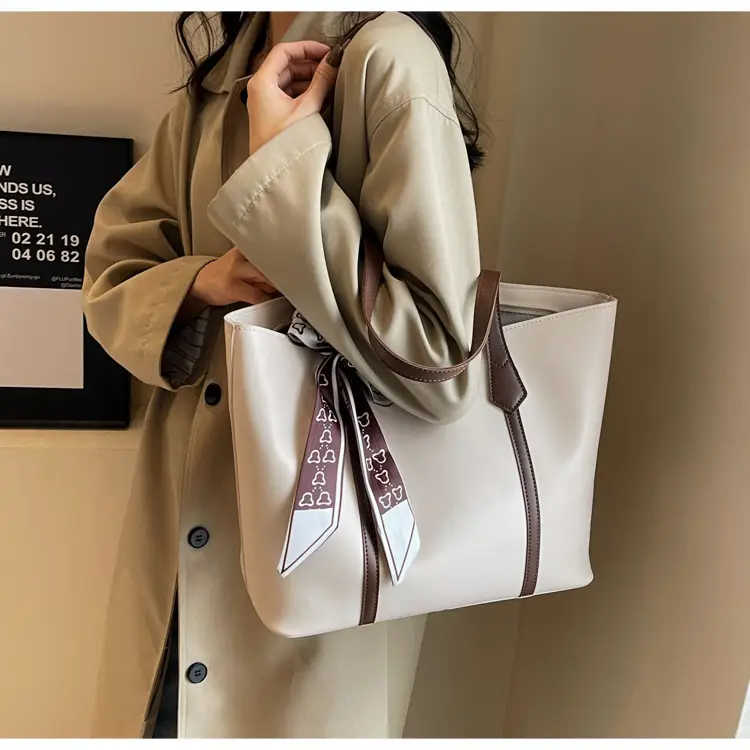 Winter Textured Brown Shoulder Bag for Women Large Capacity — feature 26