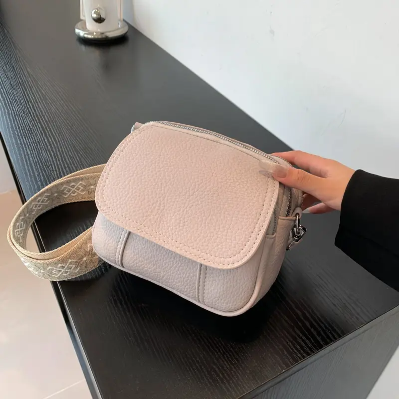 Pink Crossbody Bag for Women with Adjustable Strap - Image 7