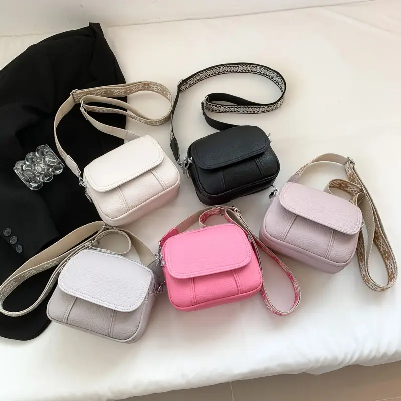 Pink Crossbody Bag for Women with Adjustable Strap - Image 9