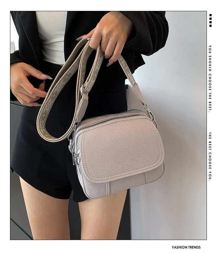 Pink Crossbody Bag for Women with Adjustable Strap — feature 1