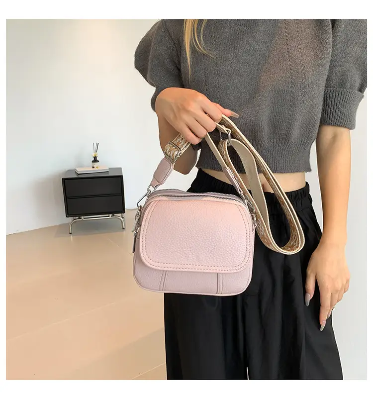 Pink Crossbody Bag for Women with Adjustable Strap — feature 17