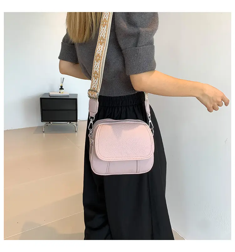 Pink Crossbody Bag for Women with Adjustable Strap — feature 19