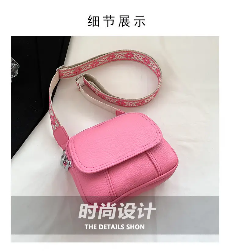 Pink Crossbody Bag for Women with Adjustable Strap — feature 3