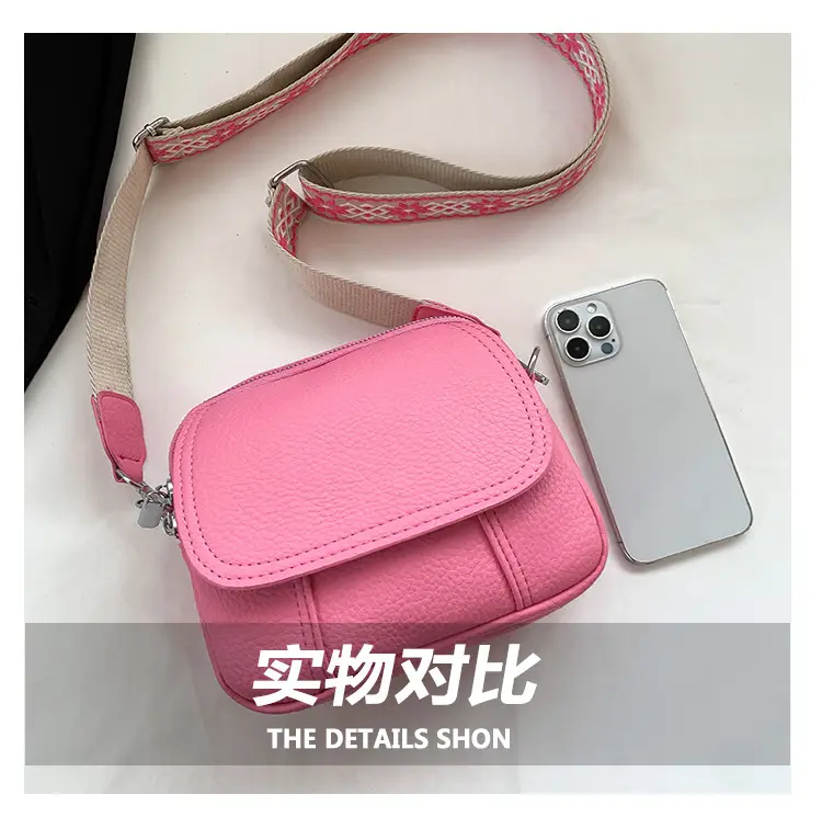 Pink Crossbody Bag for Women with Adjustable Strap — feature 6