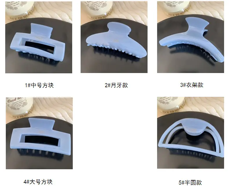 Korean Acetic Acid Hair Clip Blue Large Shark Style — feature 7