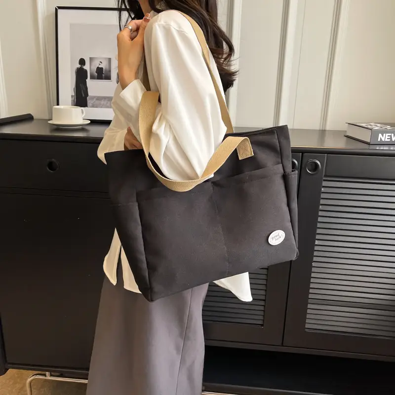 Japanese Commuter Shoulder Bag Large Capacity Women's Tote - Image 5