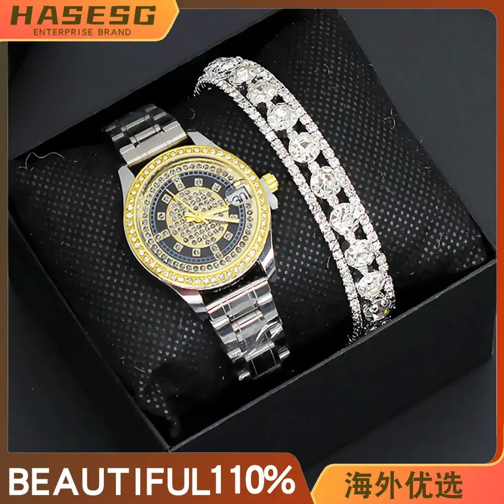 Women's Diamond-Embedded Steel Belt Watch - Image 5