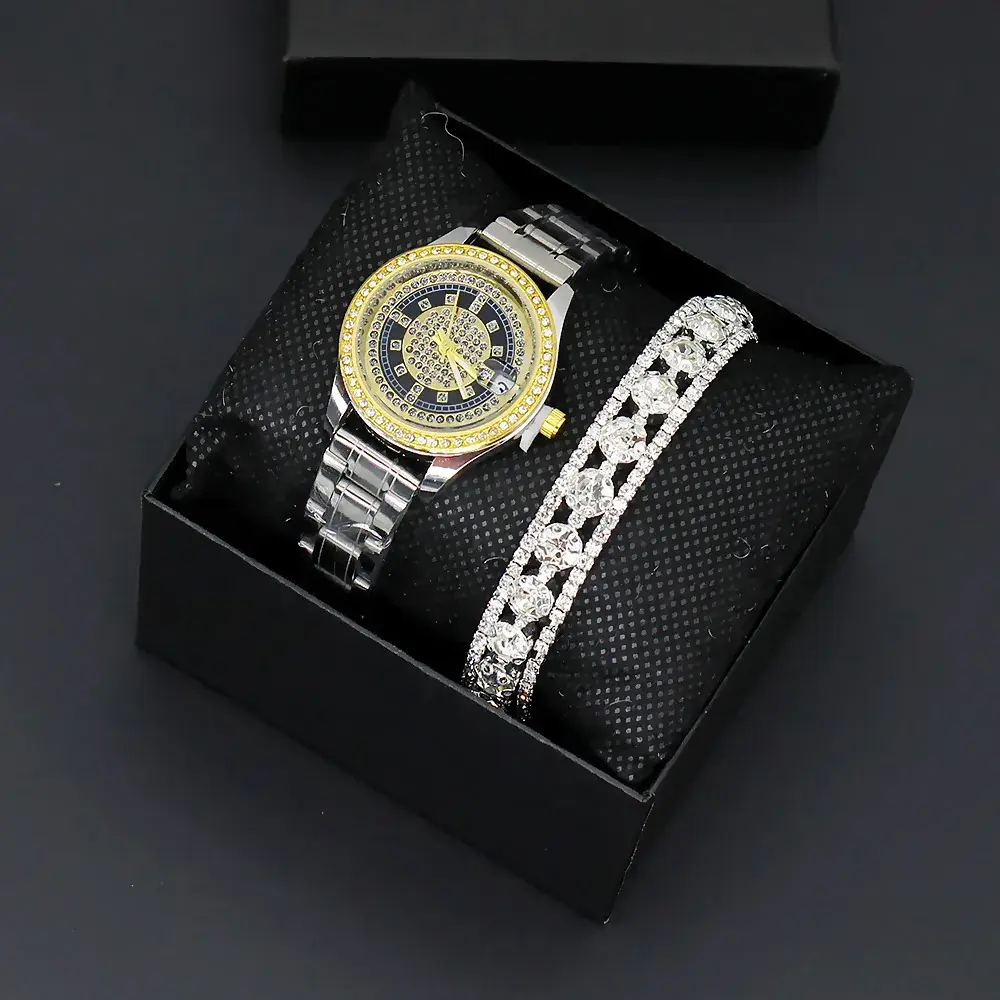 Women's Diamond-Embedded Steel Belt Watch - Image 7