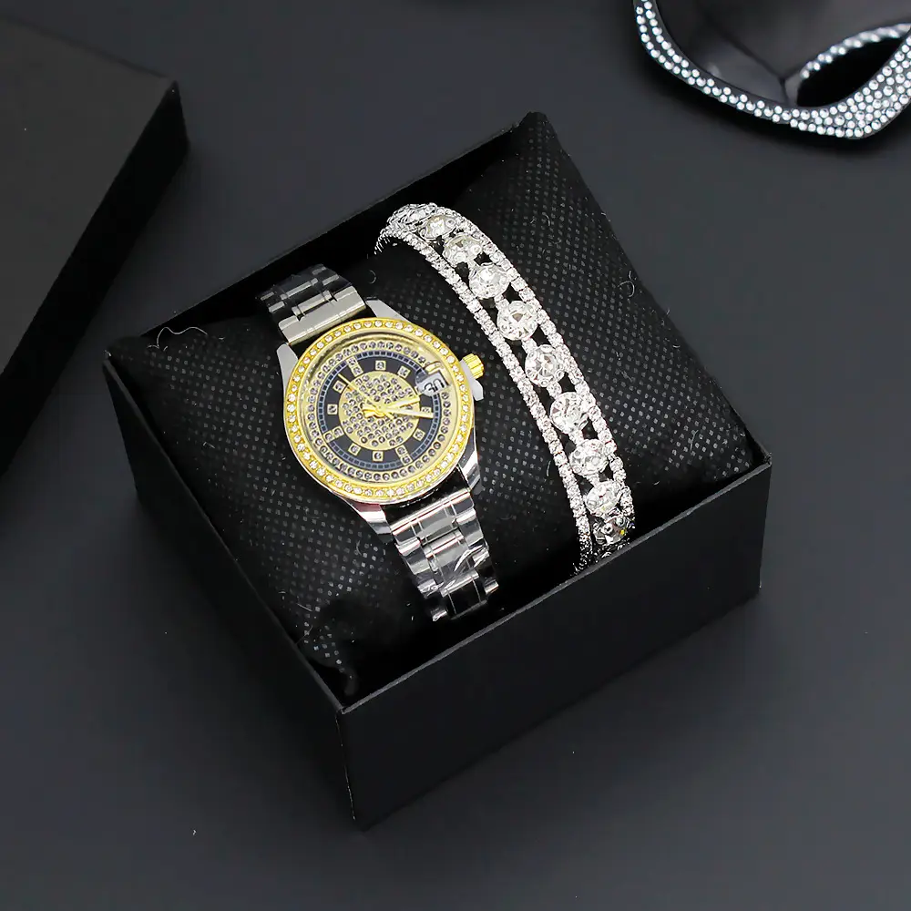 Women's Diamond-Embedded Steel Belt Watch — feature 5