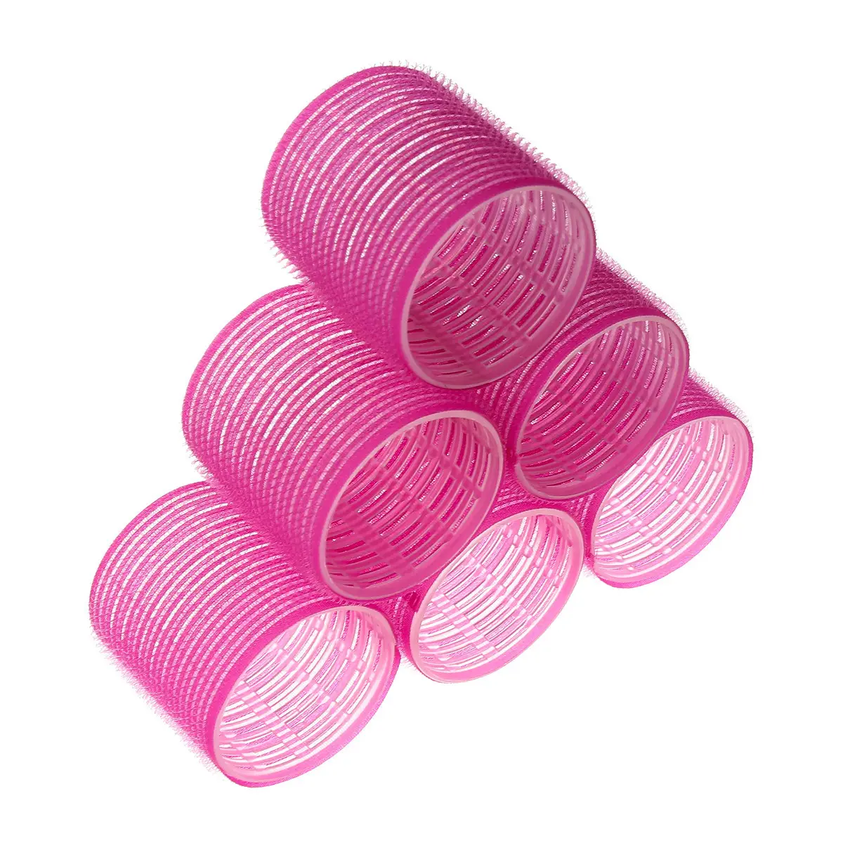 Pink Plastic Curling Iron Clips Set for Hair Salon Magic Curl - Image 5