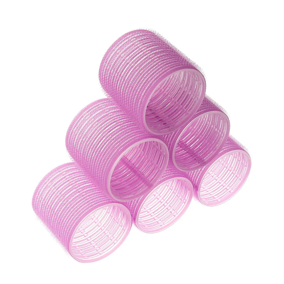 Pink Plastic Curling Iron Clips Set for Hair Salon Magic Curl - Image 8