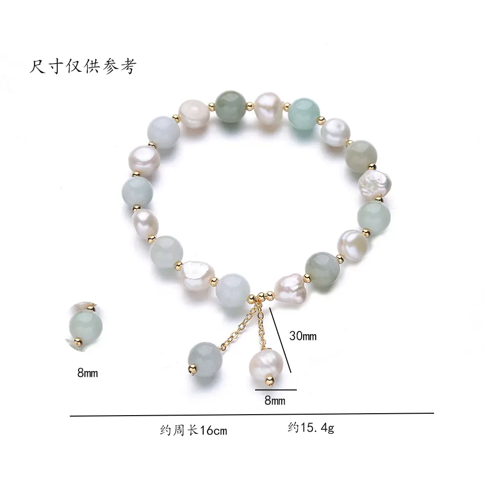 New Tianshan Cui Pearl Bracelet for Women