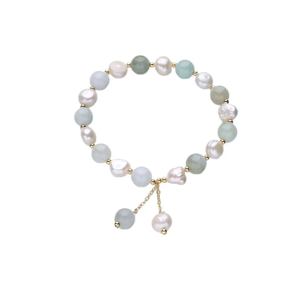 New Tianshan Cui Pearl Bracelet for Women