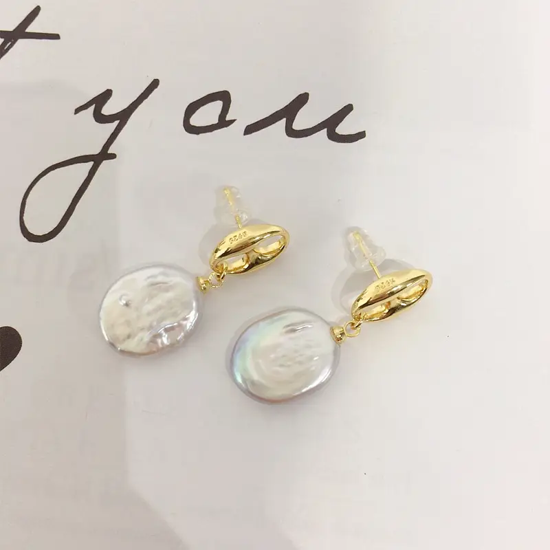 Natural FreShwater Baroque Pearl Earrings for Women — feature 10