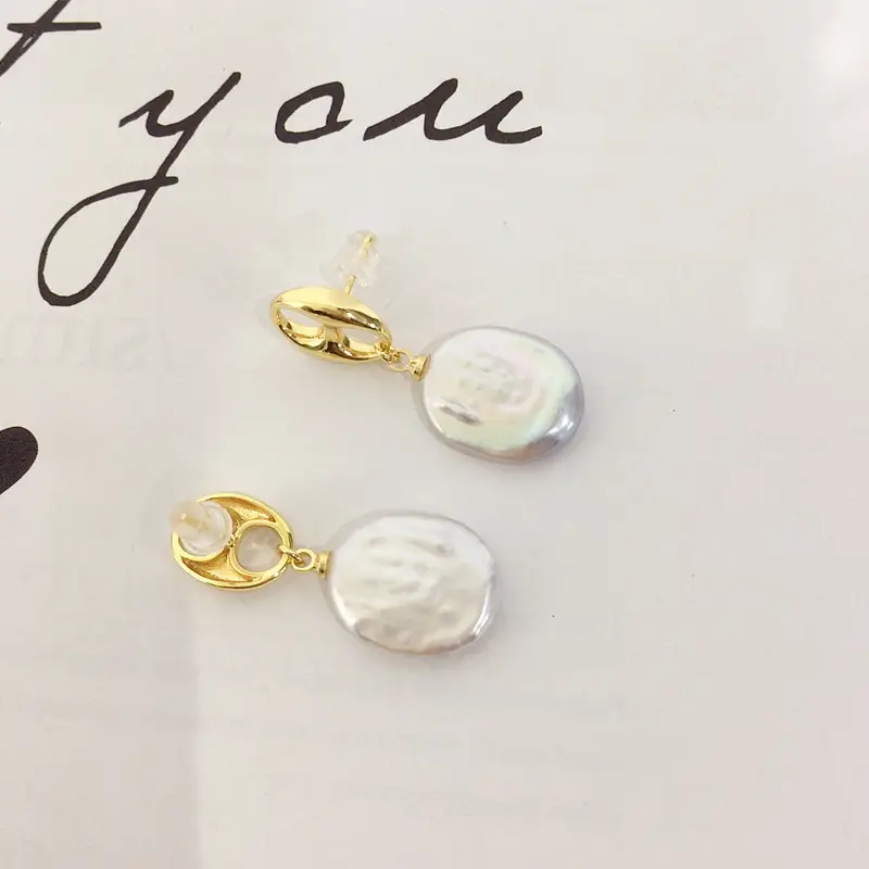 Natural FreShwater Baroque Pearl Earrings for Women — feature 9