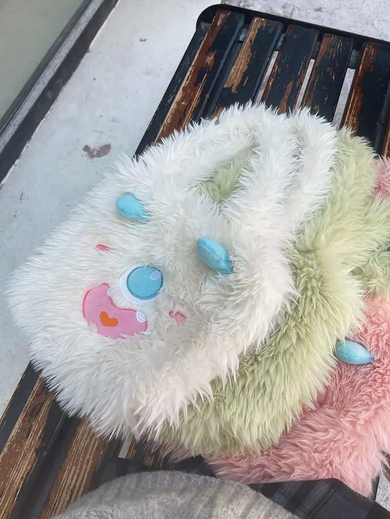 Cute Monster Plush Shoulder Bag for Girls - Image 5