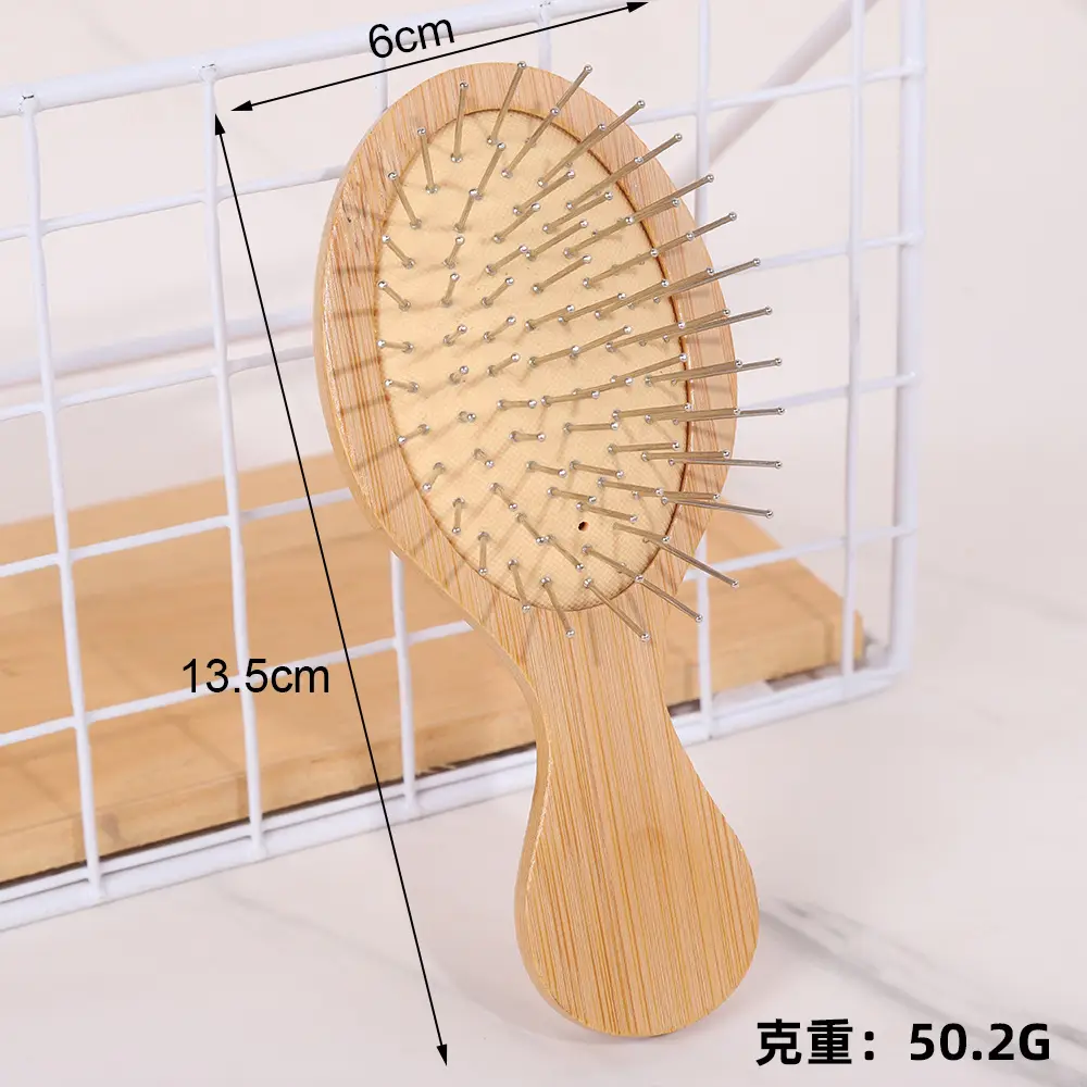 Bamboo Mini Hair Brushes for Women and Children