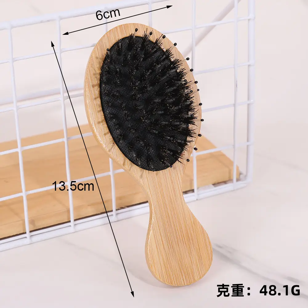 Bamboo Mini Hair Brushes for Women and Children