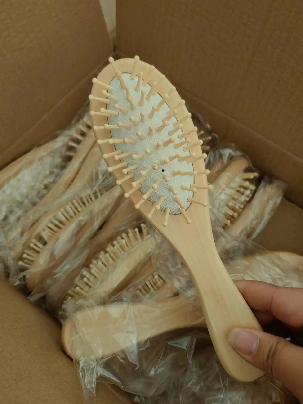 Bamboo Mini Hair Brushes for Women and Children