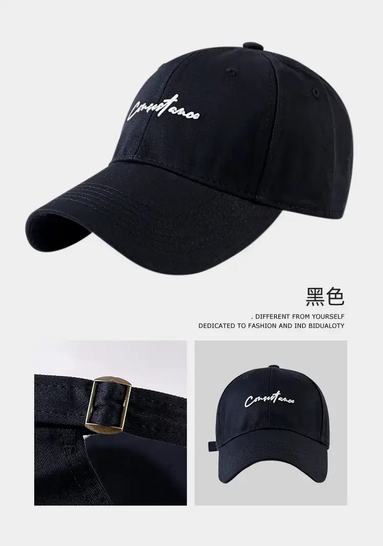 Women's Big Head Korean Style Baseball Cap Grey 55-86cm — feature 11