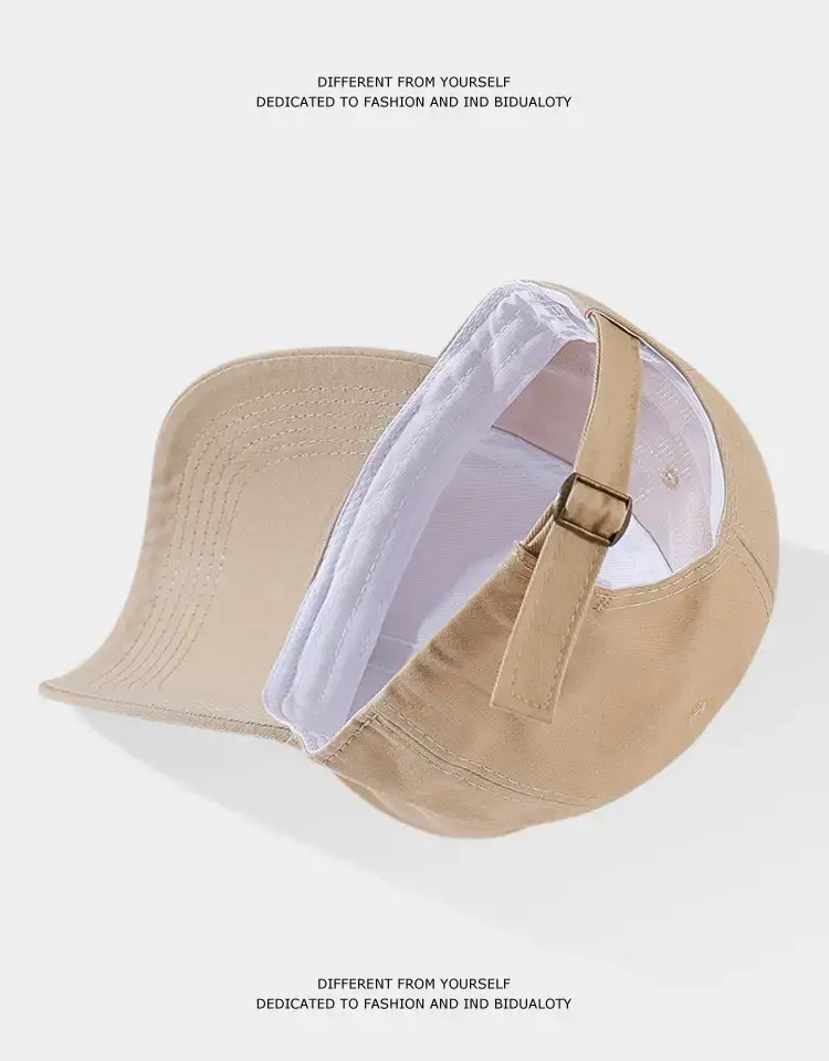 Women's Big Head Korean Style Baseball Cap Grey 55-86cm — feature 5