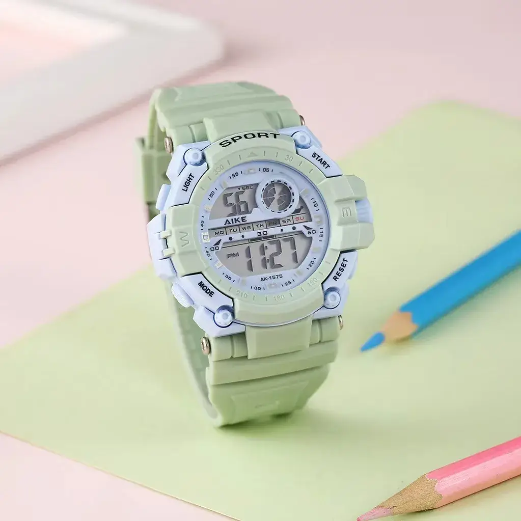 Aike Candy-Colored Digital Watch Waterproof Jelly - Image 3