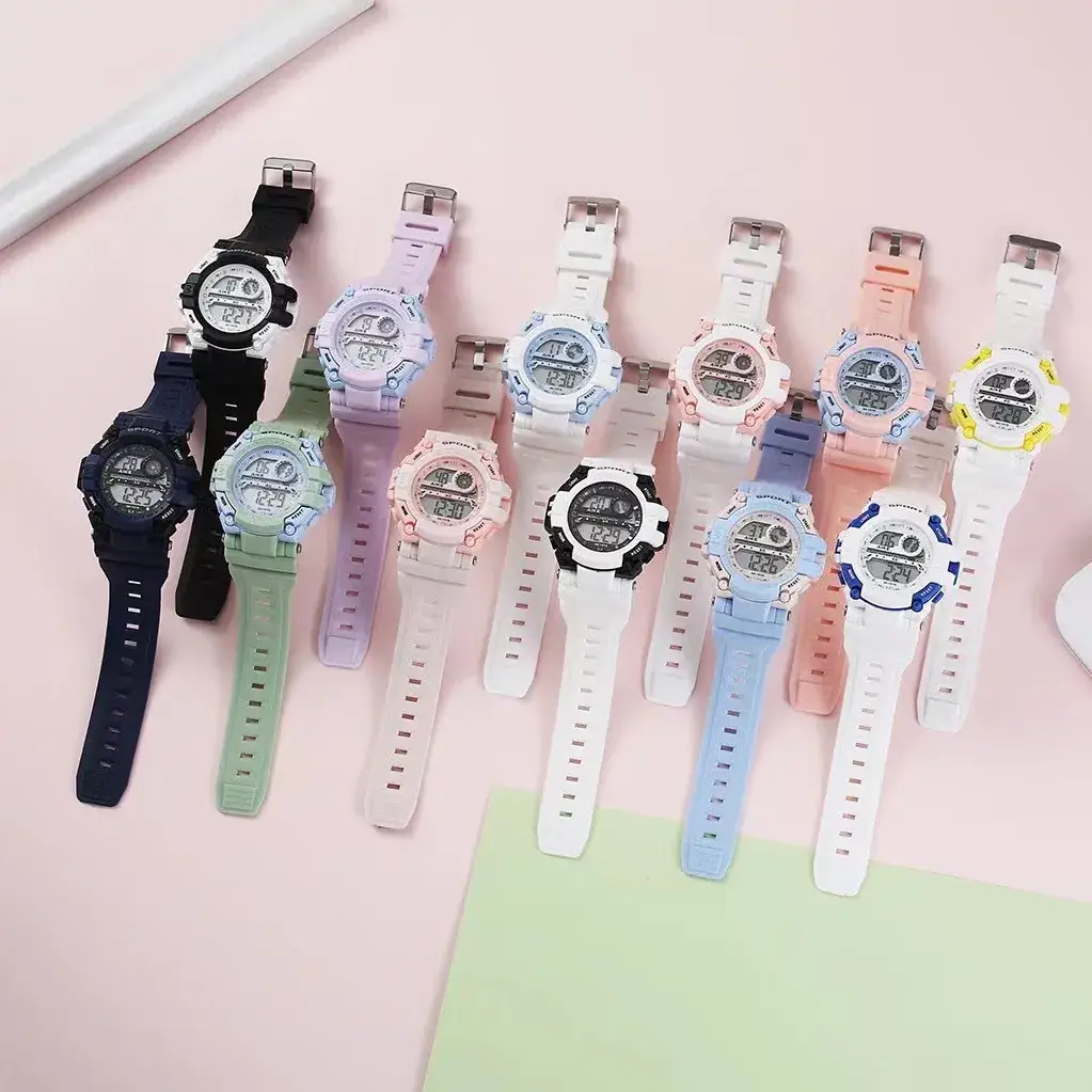 Aike Candy-Colored Digital Watch Waterproof Jelly - Image 5