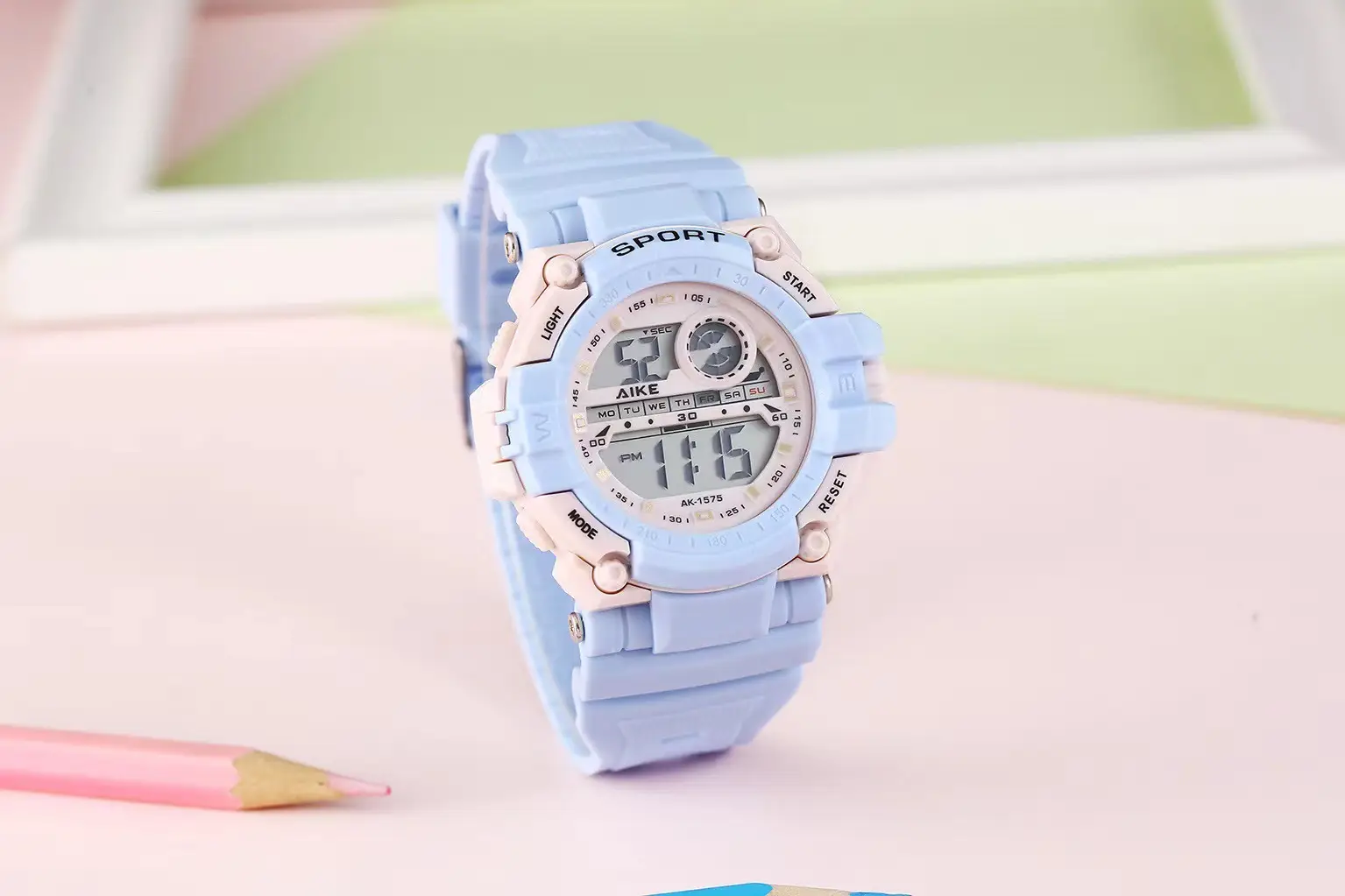 Aike Candy-Colored Digital Watch Waterproof Jelly — feature 12