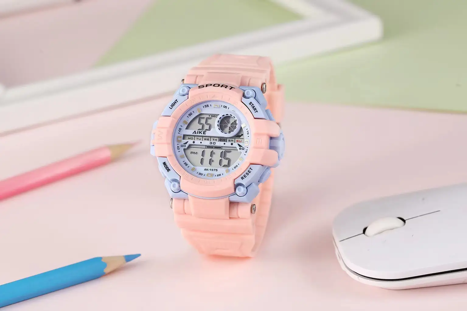 Aike Candy-Colored Digital Watch Waterproof Jelly — feature 13