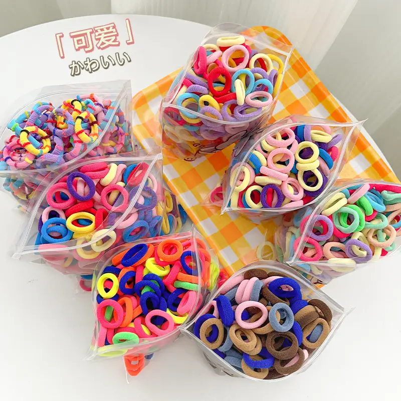 Children's Colorful Rubber Hair Bands for Girls - Image 35