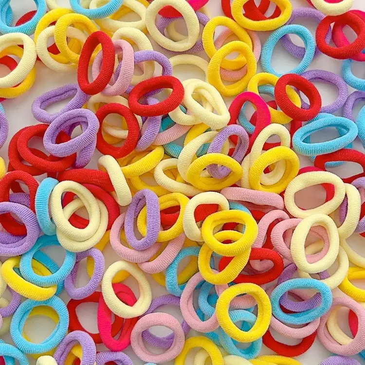 Children's Colorful Rubber Hair Bands for Girls - Image 36