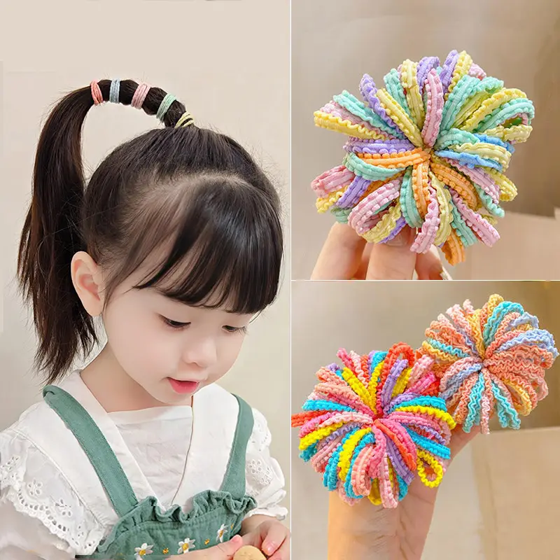 Children's Colorful Rubber Hair Bands for Girls — feature 10