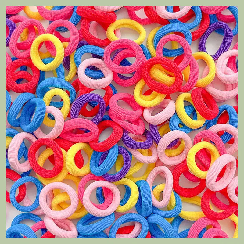 Children's Colorful Rubber Hair Bands for Girls - Image 7