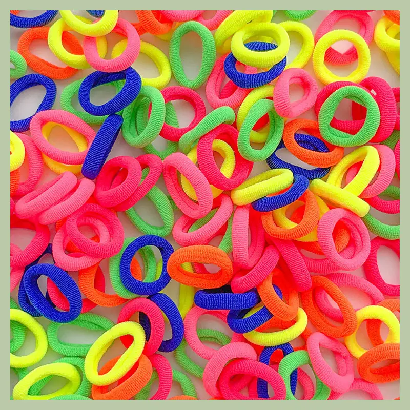 Children's Colorful Rubber Hair Bands for Girls - Image 9