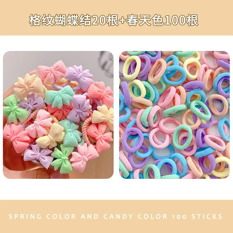 Children's Colorful Rubber Hair Bands for Girls - Image 25