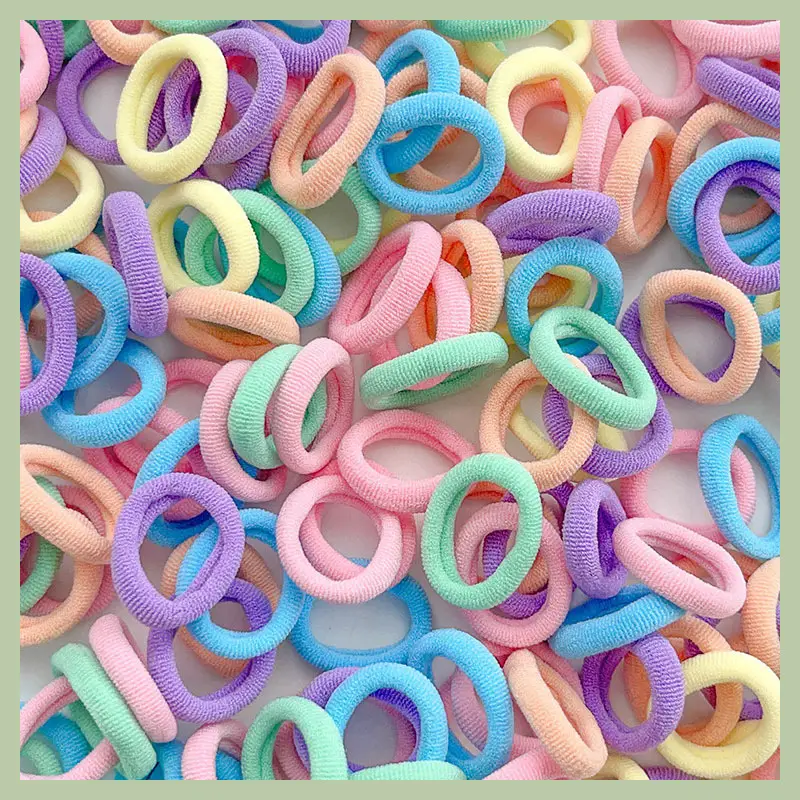 Children's Colorful Rubber Hair Bands for Girls - Image 4
