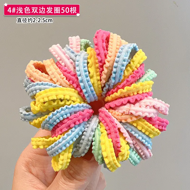 Children's Colorful Rubber Hair Bands for Girls - Image 32