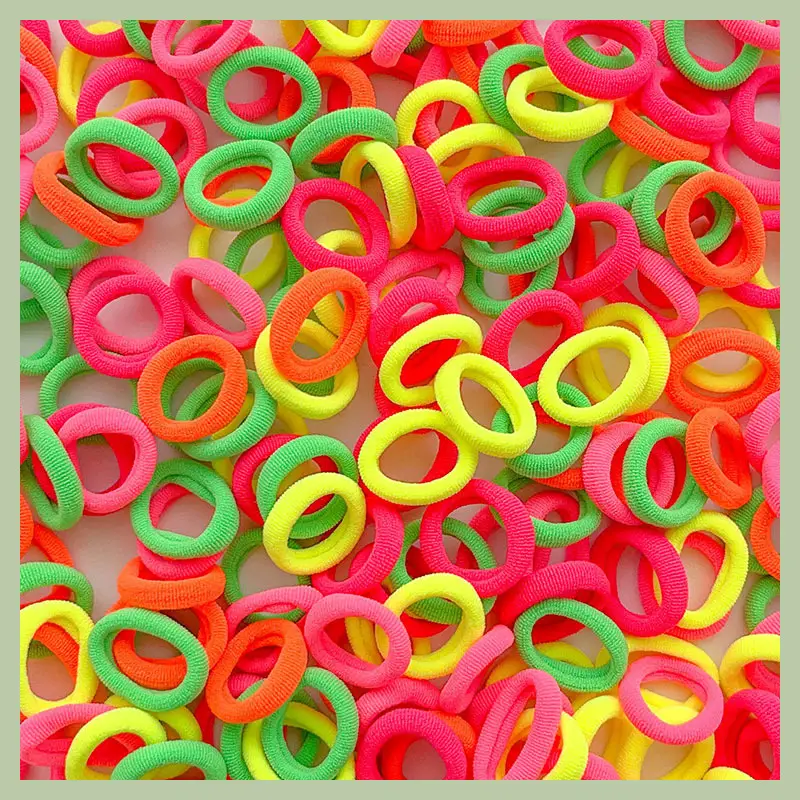 Children's Colorful Rubber Hair Bands for Girls - Image 5