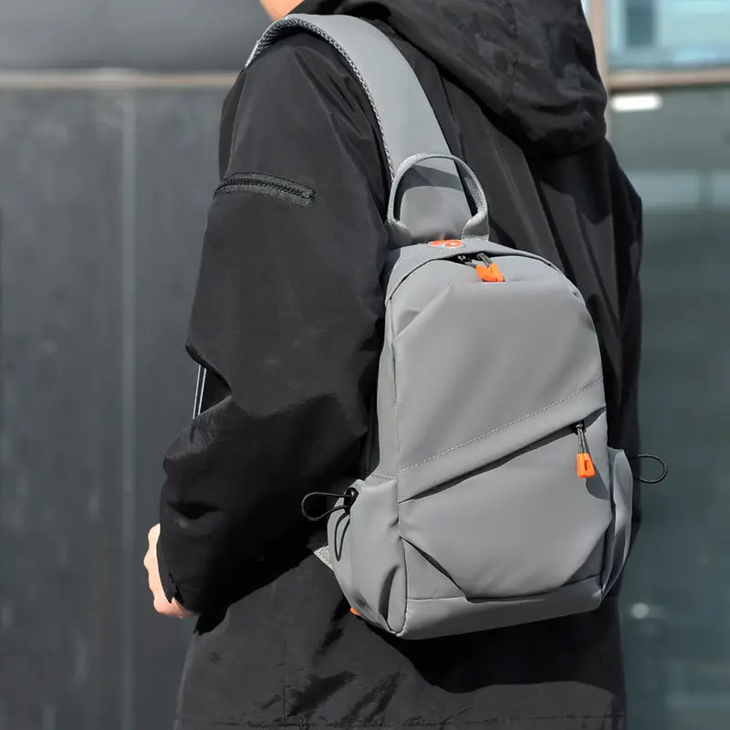 Men's Black Casual Crossbody Computer Bag - Image 6