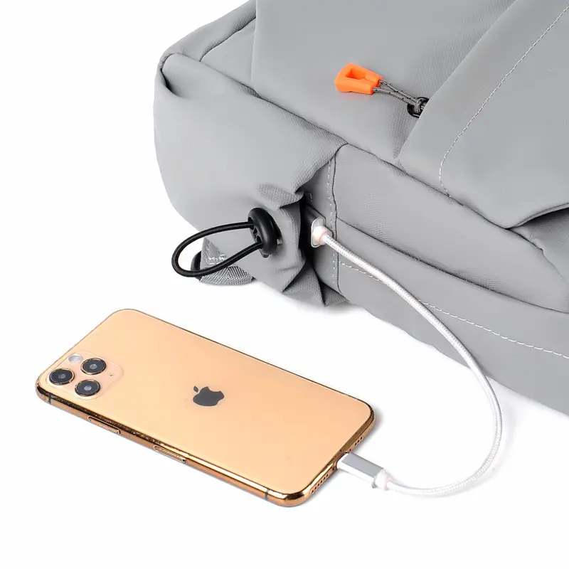 Men's Black Casual Crossbody Computer Bag — feature 7